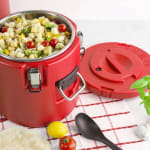 Plastic Insulation Barrel Hot/Cold - Round | Without Tap | Red — view 3