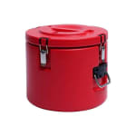 Plastic Insulation Barrel Hot/Cold - Round | Without Tap | Red — view 1