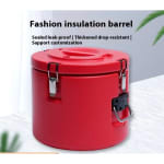 Plastic Insulation Barrel Hot/Cold - Round | Without Tap | Red — view 6