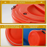 Plastic Insulation Barrel Hot/Cold - Round | Without Tap | Red — view 4