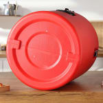 Plastic Insulation Barrel Hot/Cold - Round | Without Tap | Red — view 7
