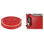 Plastic Insulation Barrel Hot/Cold - Round | Without Tap | Red — view 6
