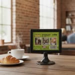 Round Base Table Display Stand | A7 Horizontal — view 3