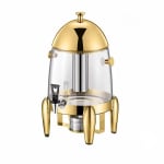Gold Tea/Coffee/Panipuri Urn Dispenser 13L- Hot Gel Based + Cold SS Ice Stick - Dome Shaped — view 2