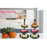 Removable 3 Layers Buffet Metal Tray — view 3