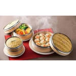 Wooden Dimsum Basket - 1 Layer with SS Border — view 7
