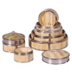 Wooden Dimsum Basket - 1 Layer with SS Border — view 8
