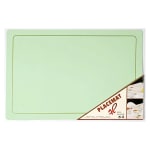 Premium Leather Type Table Mats with Golden Border - (Quantity: 6pcs) — view 2