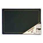 Premium Leather Type Table Mats with Golden Border - (Quantity: 6pcs) — view 1