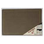 Premium Leather Type Table Mats with Golden Border - (Quantity: 6pcs) — view 2
