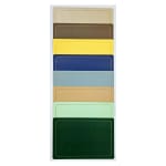 Premium Leather Type Table Mats with Golden Border - (Quantity: 6pcs) — view 2