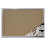 Premium Leather Type Table Mats with Golden Border - (Quantity: 6pcs) — view 2