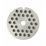 Spares for Electric Full SS Meat Mincer No.12 - Round Disc Jaali Plate with Small Holes — view 1