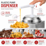Electric SS Choco/Cheese Warmer with Plastic Pump Dispenser — view 5