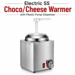 Electric SS Choco/Cheese Warmer with Plastic Pump Dispenser — view 1