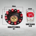 Beer Roulette Drinking Game (16 Shot Glasses & 2 Balls) — view 2