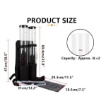 Beer Tower Dispenser with Backpack & Sidebag - Double 3L + 3L — view 2