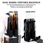 Beer Tower Dispenser with Backpack & Sidebag - Double 3L + 3L — view 3