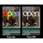 Neon LED Multicolor Sign Board - "open" — view 5
