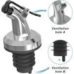 2 in 1 Bottle Stopper/Pourer ( 4pc/set ) — view 5