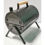 MS Portable Cylindrical Shaped Barbeqe Grill - Black — view 7