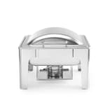 Chafing Dish Square 6L Silver with Gel Based Heating + Matt Top Finish + Hydraulic Soft Close (1 GN Pan of 2/3 65mm) — view 1