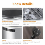 Electric Rotating Crepe/Dosa Maker (Tawa Diameter: 43cm) — view 7