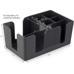 Plastic Bar Caddy - Black — view 2