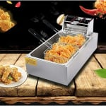 Electric Deep Fryer 16L Single Head - Vertical Compartment — view 3