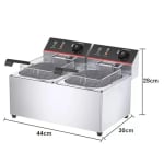 Electric Deep Fryer 4L + 4L Double Head — view 2