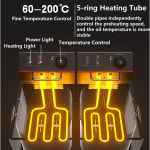 Electric Deep Fryer 4L + 4L Double Head — view 8