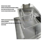 Gas Deep Fryer 8L Single Head — view 4