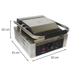 Electric Sandwich Griller Single - Small (Grill Area: 22x24cm) — view 2
