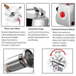 Electric Tiltable Masala/Gravy Making Machine 500g (Rpm: 28000) — view 7
