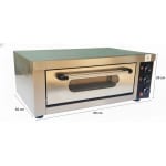 Electric Pizza Oven 1 Deck 1 Tray with Stone - Eco 1D1T (Stone Size: 16x24 inch.) — view 2