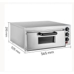 Electric Pizza Oven 1 Deck 1 Tray with Stone - HS1S (Stone Size: 16x16 inch.) — view 2