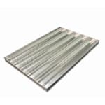 Teflon Aluminium French Loaf Tray 5 Slot - Silver — view 1