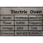 Electric Pizza Oven 2 Deck 2 Tray with 2 Stone - 2D2T (Stone Size: 17x25 inch.) — view 5