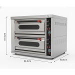 Electric Pizza Oven 2 Deck 2 Tray without Stone - 2D2T — view 2