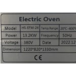 Electric Pizza Oven 2 Deck 4 Tray without Stone - 2D4T — view 5