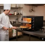 Electric Premium Black Body Pizza Oven with Stone - HS2S Double (Stone Size: 16x16 inch.) — view 3