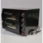 Electric Premium Black Body Pizza Oven with Stone - HS2S Double (Stone Size: 16x16 inch.) — view 6