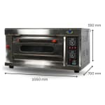Gas Pizza Oven 1 Deck 1 Tray with Stone - 1D1T (Stone Size: 26.5x18 inch.) — view 2