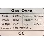 Gas Pizza Oven 1 Deck 1 Tray without Stone - 1D1T — view 10