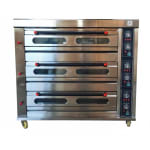 Gas Pizza Oven 3 Deck 9 Tray without Stone - 3D9T — view 1