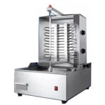 Electric Shawarma Machine 2 Burner with Auto Rotating Rod — view 1