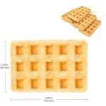 Electric Rectangle Waffle Maker - 6 Slot — view 4