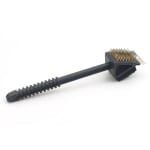 Black BBQ Grilll Triangle 2 Sided Brush Medium 36cm — view 1