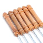 MS Wooden Handle BBQ Skewers/Sticks- 16" — view 6