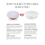 Smooth Rotating Cake Stand - Fibre Top — view 5